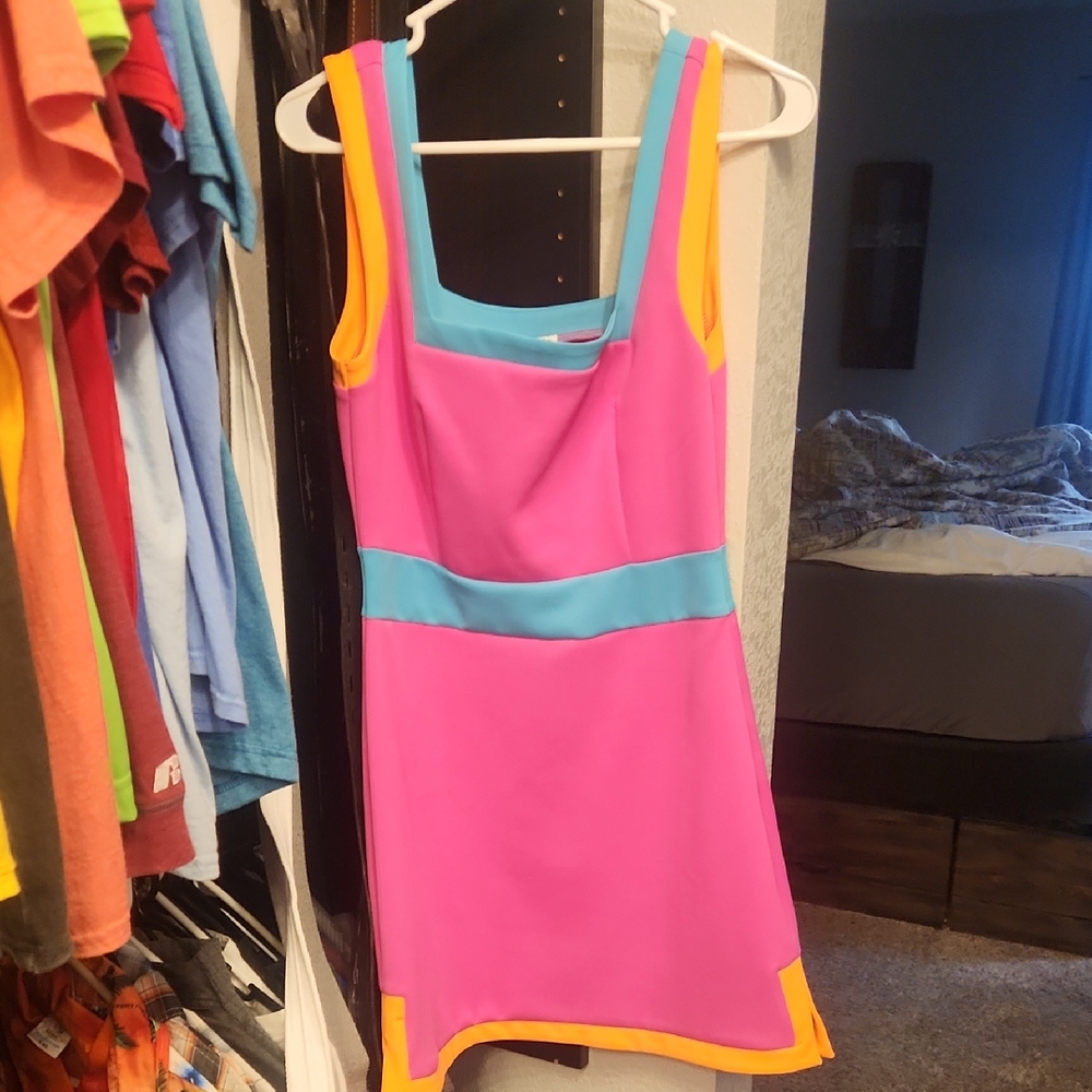 Colorful Neon Sleeveless Dress